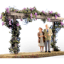 VICTORIAN GARDEN WISTERIA VINE ON TRELLIS