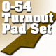 O-54 TURNOUT PAD/LEFT AND RIGHT