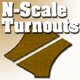 N TURNOUT PAD/LEFT AND RIGHT