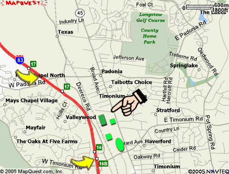 Zoom in 1 Map - Timonium MD