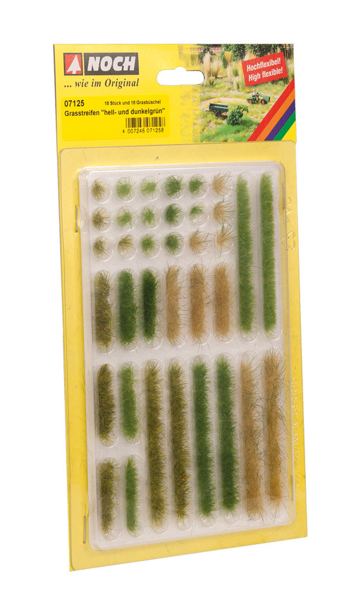 Assorted Tufts/Strips Light and Dark/ 36 Pcs.