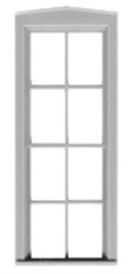 O-SCALE 4/4 DOUBLE HUNG WINDOW/6 PCS.