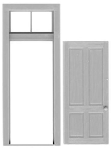 O-SCALE 4-PANEL DOOR/2 DOORS