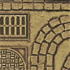 HO/O-SCALE FLEXIBLE LARGE COBBLESTONE STREET DETAILS
