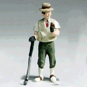O-SCALE GOLFER STANDING