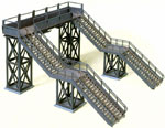 HO-SCALE PEDESTRIAN CROSSOVER BRIDGE