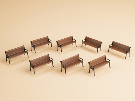 HO-SCALE BENCHES/8PKG.