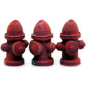 O-SCALE FIRE HYDRANTS (3) 1:48