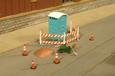 O-SCALE BUILDING SITE ACCESSORIES