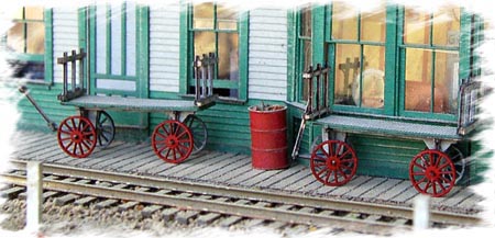 HO/S-SCALE BAGGAGE CARTS
