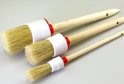 BOAR HAIR BRUSH SET / 3 Pcs.