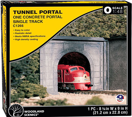 O-SCALE SINGLE CONCRETE PORTAL