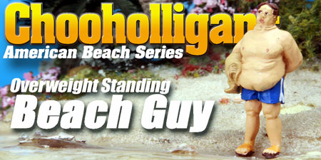 Beach Overweight Guy