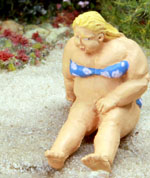 Beach Overweight Lady