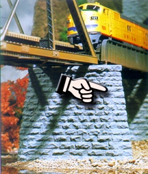 N-SCALE CUT STONE PIER-DEFLECTOR END