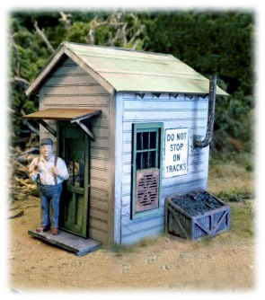 O-SCALE CROSSING SHANTY