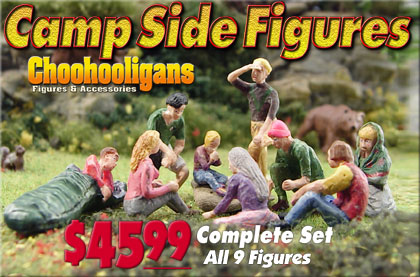COMPLETE 1:50 CAMP SIDE GROUP/9 PIECES