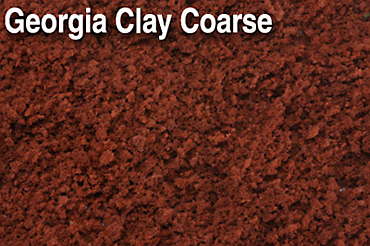 ground coarse foam turf, georgia clay, burnt orange