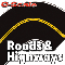 O-SCALE BLACK ASPHALT 90-DEGREE CURVE-YELLOW CENTERLINE/2 PCS.