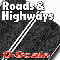O-SCALE BLACK ASPHALT ROAD - WHITE CENTERLINE
