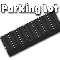 O-SCALE BLACK ASPHALT PARKING LOT - 90 DEGREE STRAIGHT STALL