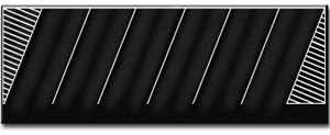 O-SCALE BLACK ASPHALT 60 DEGREE LEFT STALL PARKING