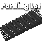 O-SCALE BLACK ASPHALT PARKING LOT - 60 DEGREE RIGHT STALL