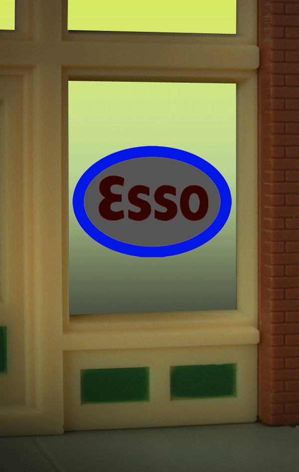 ESSO WINDOW SIGN