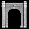 HO SINGLE ORNATE CONCRETE PORTAL