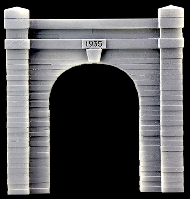 O-SCALE PENN OHIO SINGLE CONCRETE PORTAL