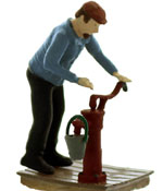 O-Scale Pumping Water Into Pail