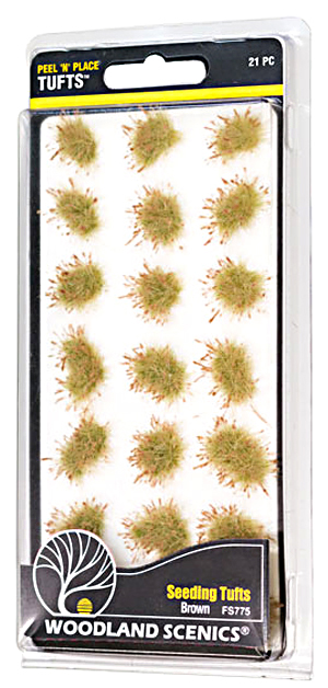 BROWN SEEDING TUFTS / 21 PCS.