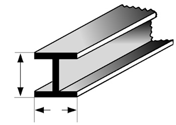 5/32 x 5/32 FINELINE H-BEAM