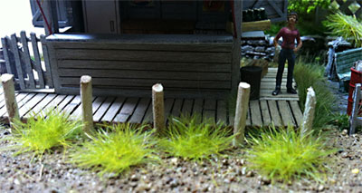 NEW 6MM LIGHT GREEN GRASS TUFTS/100