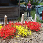6MM RED AND YELLOW GRASS TUFTS/100 PCS.