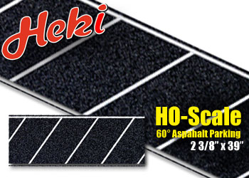 HO-SCALE 60-DEGREE ASPHALT PARKING LOT