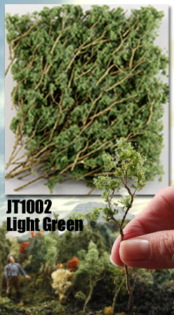 LIGHT GREEN WIRE FOLIAGE BRANCHES/ 60 PIECES