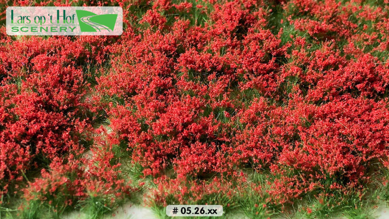 FLOWER TUFTS - RED