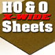 HO & O-SCALE X-WIDE CORK SHEETS