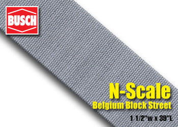 N-SCALE BELGIUM BLOCK PAVEMENT