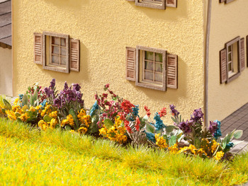 HO LASER-CUT FLOWER GARDEN SET/17 PCS.