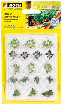HO LASER-CUT VEGETABLE GARDEN PLOT/17 PCS.