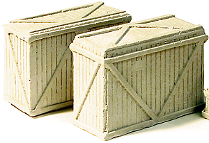 HO-SCALE LARGE WOOD CRATES