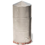 N-SCALE SILVER OIL STORAGE TANK