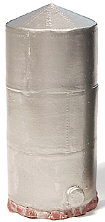 N-SCALE SILVER OIL STORAGE TANK