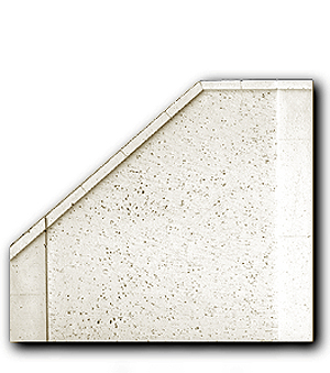 N-SCALE LEFT ANGLE WING WALL
