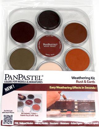 PanPastel Colors for Models & Miniatures- Weathering Kit (Rust & Earth)