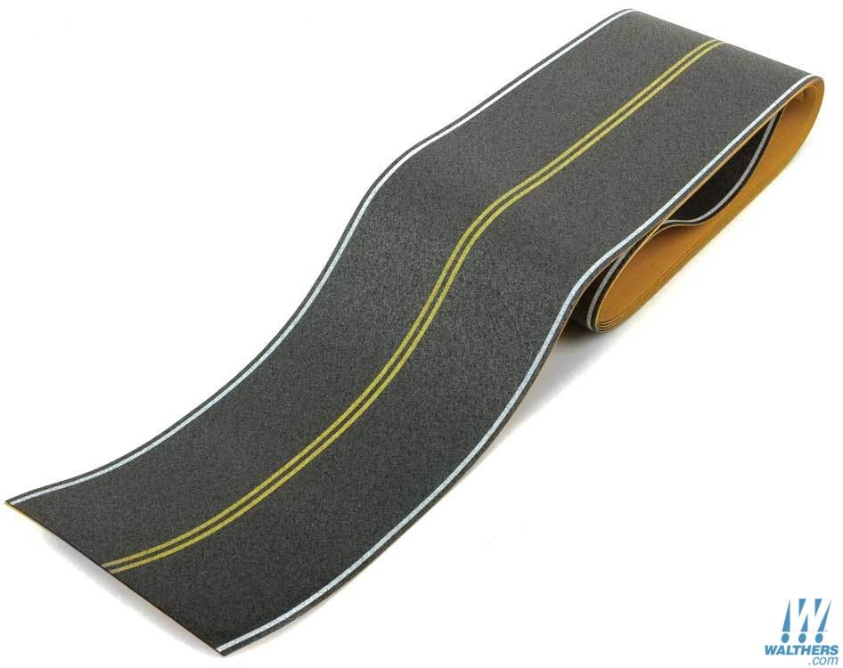 HO-Scale Solid Yellow Centerline/White Edge
