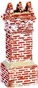BRICK PEAKED CORNICE CHIMNEY