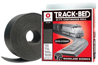 O Scale Gray Sound Foam Roadbed – 3/8" Thick – 20 Feet Total (5 Pieces) – Model Train Track Bedding